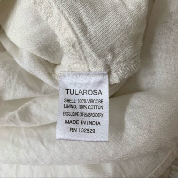 Tularosa Revolve Women's Quinn Mini Dress Off The Shoulder Embroidered Small - Picture 10 of 16